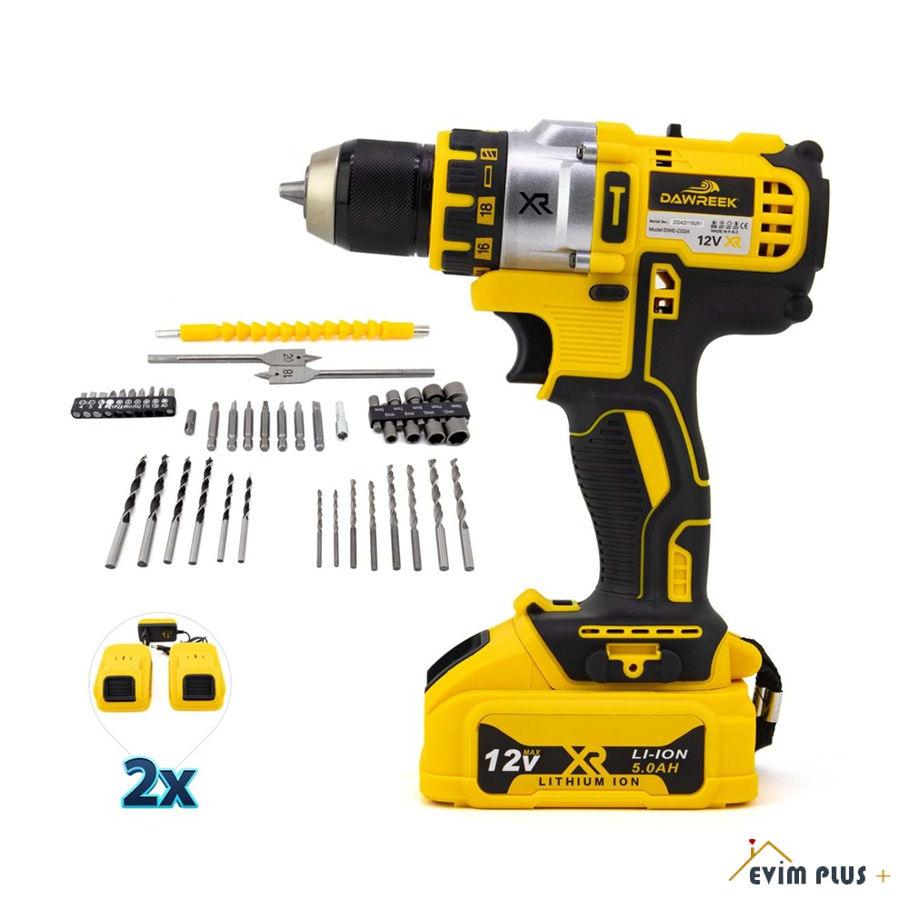 Dawreek DW3P – 24 V Şarjlı Matkap ve 10mm Çelik Mandren Vidalama